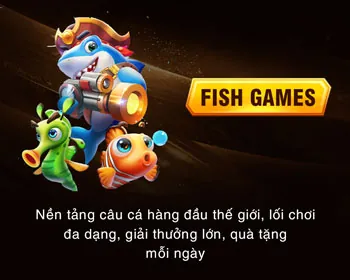 Hình ảnh trò chơi bắn cá với nhiều loại cá và vũ khí